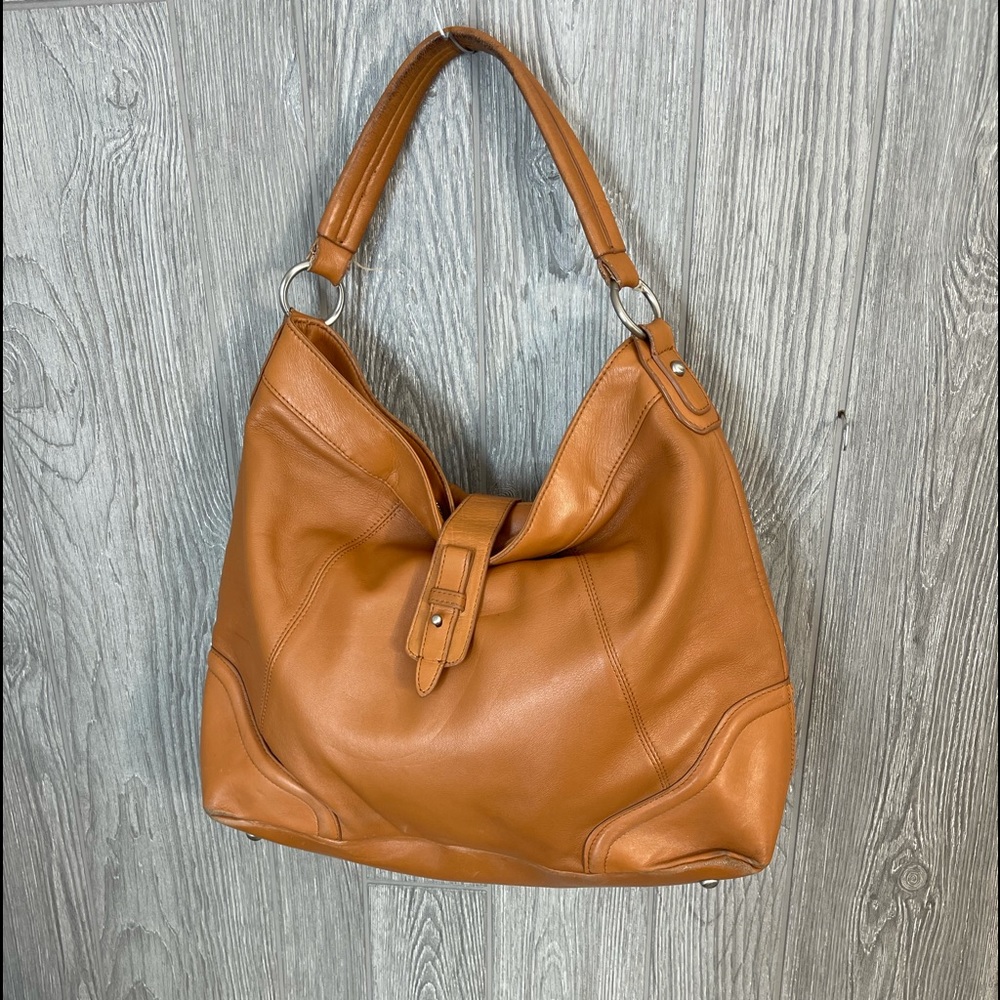 Coldwater Creek Brown Tan Real Leather Purse